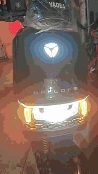 دراجة شحن تمشي من 80 إلى 120 كيلو بالشحنه الوحدة بيها كسر بسيط وزلغ بس...