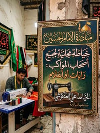 الديوانية • خياطة مجانية • رايات ومواكب