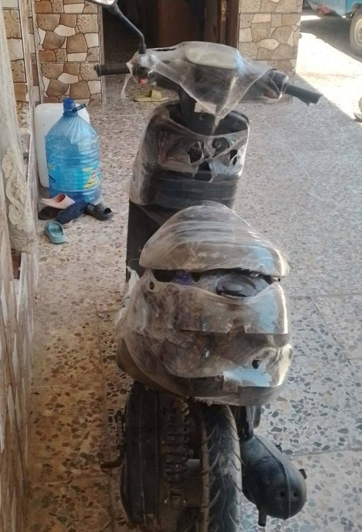 سلام عليكم دراجه قرده 60 للبيع يحتاج شويه ترتيبات سعر 200 وبيه مجال مكان بغداد الطالبيه فلكه 83 *********** متواجد واتساب
