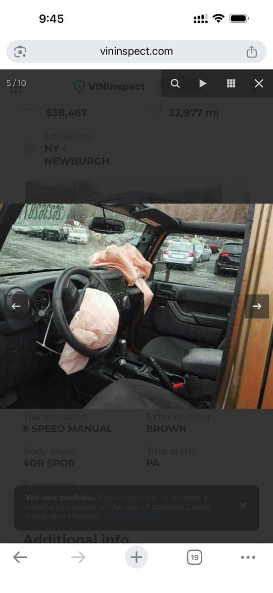 جيب رانگلر سبورت
موديل 2015 
لون مميز 
محرك وكير مكفولات 
مرفعة 2.8 انج 
مزوده فول من تايرات لدعاميه لبنيد 
مزوده كشافات لد 
السقف ينفتح كشف 
هوك امامي وخلفي
السياره ماشيه 81 الف ميل 
نقصهه كاردن الفور ويل فقط 
السعر 178 ورقه 
العنوان بغداد حي الجامعة 
للتواصل ***********
