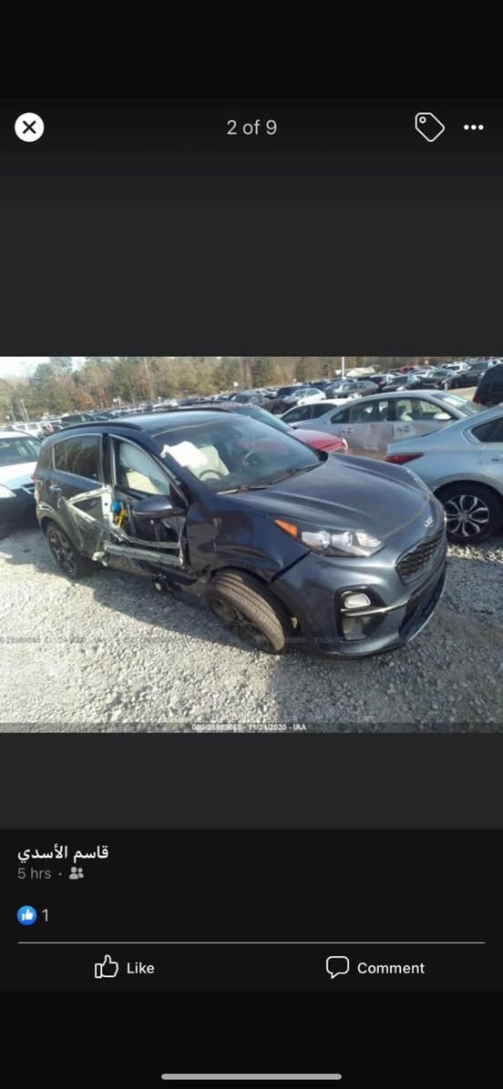 السلام عليكم
سبورتج 2020 وارد امريكي الحادث مثل ما موضح بلصورة
فول 1/1 بانوراما
ماشية 73 الف

السعر 180 وبيها مجال بسيط 

مكانها بغداد 

***********
