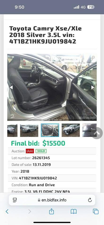 السلام عليكم للبيع كامري 2018 xse v6 رقم بغداد جاملغ وبنيد تبديل بدون صبغ فول مواصفات داتشو كامره وحساس 360 *********** تفاصيل اكثر اتصل
