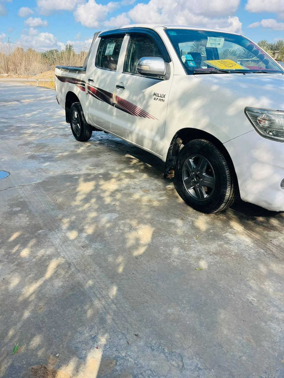 سلام عليكم للبيع تيوتا هايلوكس موديل 12
رقم واسط كير محرك حداديه كله جديد 
شاصي 19 سياره خير من الله كلشي ما تصرف 
عليها العنوان واسط صويره سعر للمطلوب 165 
***********
