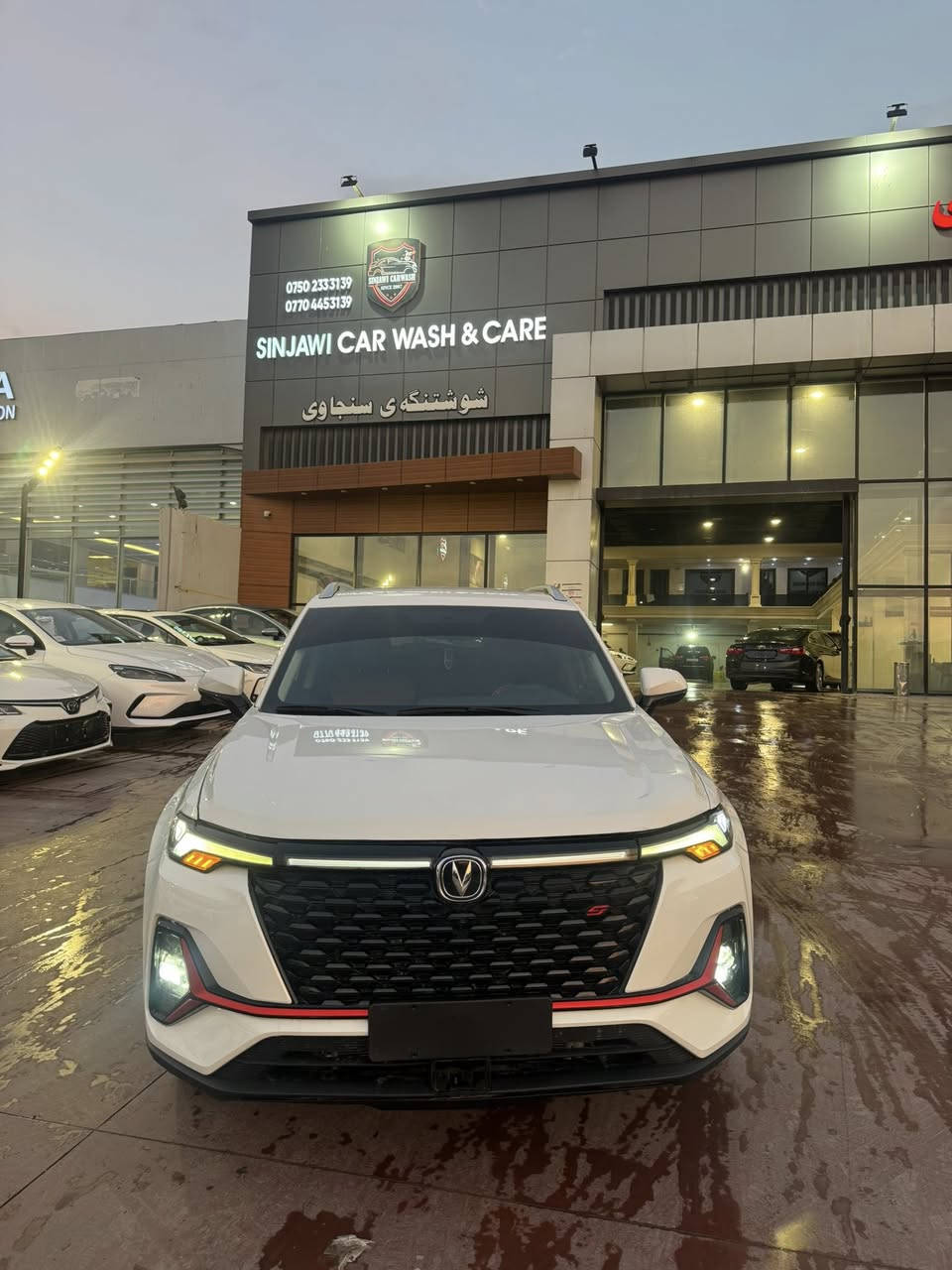 شانجان cs35 pulls خليجي
موديل 2024 
مواصفات بصمة شغال حساس كامرة 
كوشن جلد 
قطعتين صبغ بونيد وجاملغ 
ماشي 22000km 
رقم كاتي يترقم شمالي 
باقي مدة رقم ثلاث شهور 
مكان سيارة اربيل
سعر 11000$ 
***********
