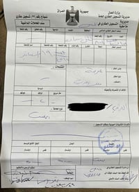 قطعة للبيع توزيع الجرحى 79 رقمها 4515 السعر 23 غير متواجد على الفيس لل...