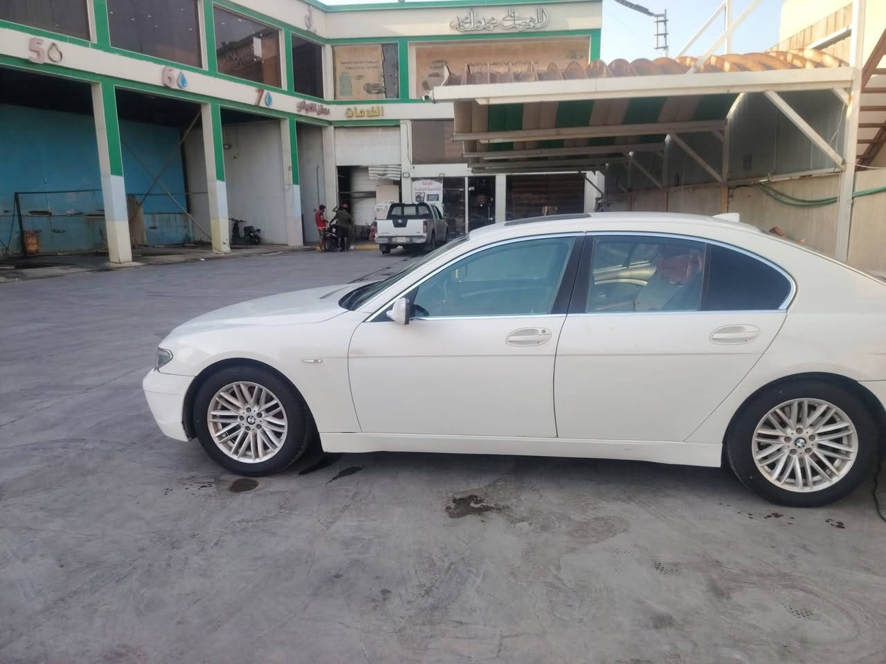 السلام عليكم
بي ام باخرة 745i 2002
محرك وكير كفالة
 8v
تبريد تدفئ كهربائيات 
رقم بصرة تحويل ثاني يوم
مواصفات الباخرة معروفة
سيارة بالواقع احلى 
سعر 125وبيها مجال 
سبب البيع عدي بناء 
مكاني البصرة ***********
