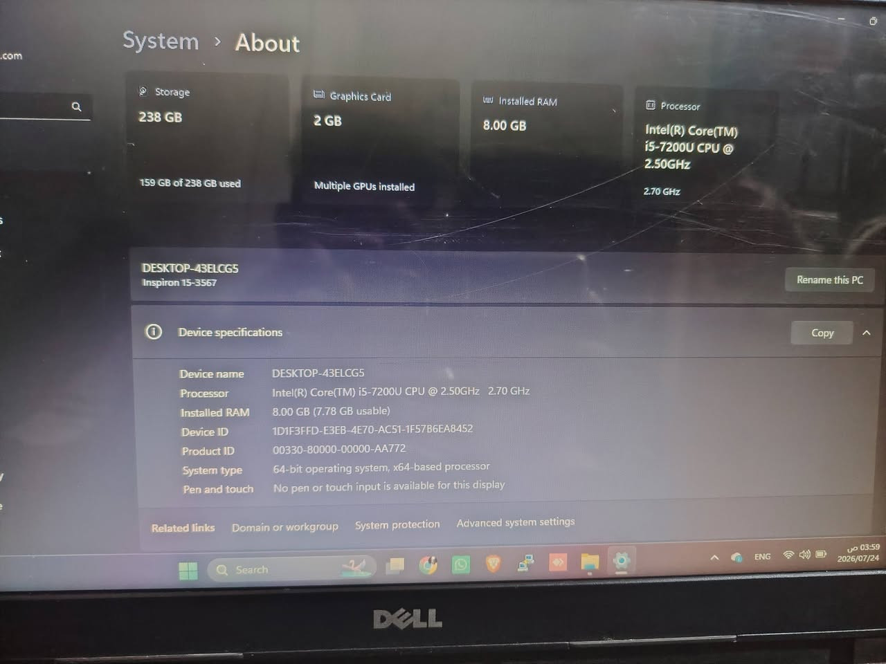 سلام عليكم لابتوب Dell
موصفات مصوره كدامك سعر 250 مجال بسيط بيها للشراي
مكاني بغداد
***********
