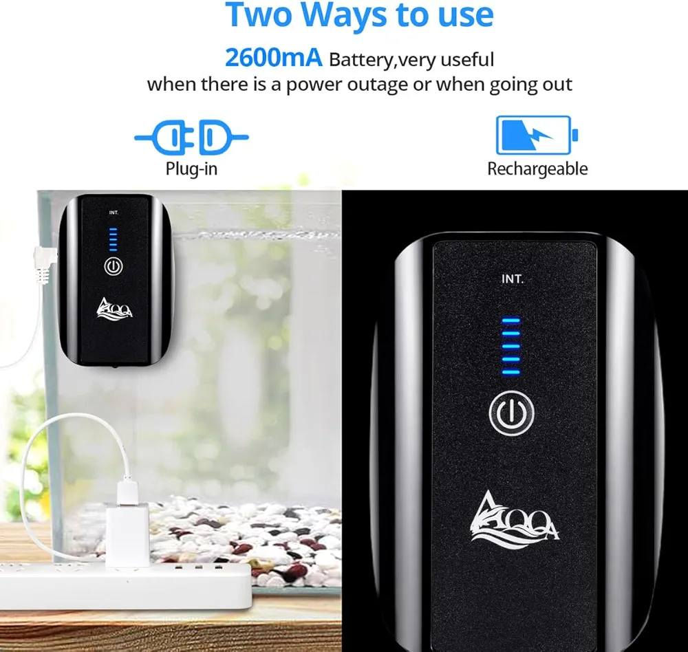 مضخة هواء قابل للعادة الشحن 2.5 واط ماركة AQQA
السعر 30,000 دينار فقط 🔥

🔌 تشغيل بالكهرباء أو البطارية تعمل مضخة الهواء AQQA بالكهرباء أو ببطارية 2600mAh مع تحويل تلقائي عند انقطاع التيار لضمان استمرار الأوكسجين.
🔄 وضع عادي أو متقطع تعمل حتى 18 ساعة بشكل متواصل أو حتى 28 ساعة في الوضع المتقطع لتوفير الطاقة.
💧 مخرجين هواء لتعزيز الأوكسجين يمكن تشغيل حجري هواء معًا لزيادة الأوكسجين والحفاظ على صحة الأسماك.
🔋 مؤشر LED للبطارية يعرض مستوى الشحن ووضع التشغيل بوضوح وسهولة.
🔇 تشغيل هادئ وموفر ضوضاء منخفضة لا تتجاوز 30 ديسيبل ومناسبة للاستخدام المنزلي والطوارئ.


**إذا كنت صاحب هذا الإعلان وتريد حذفه لأي سبب، رجاءا أرسل رسالة إلى الدعم الفني**