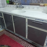 كاونتر سنكي مرمر نظافة فول وجديد  07883035225