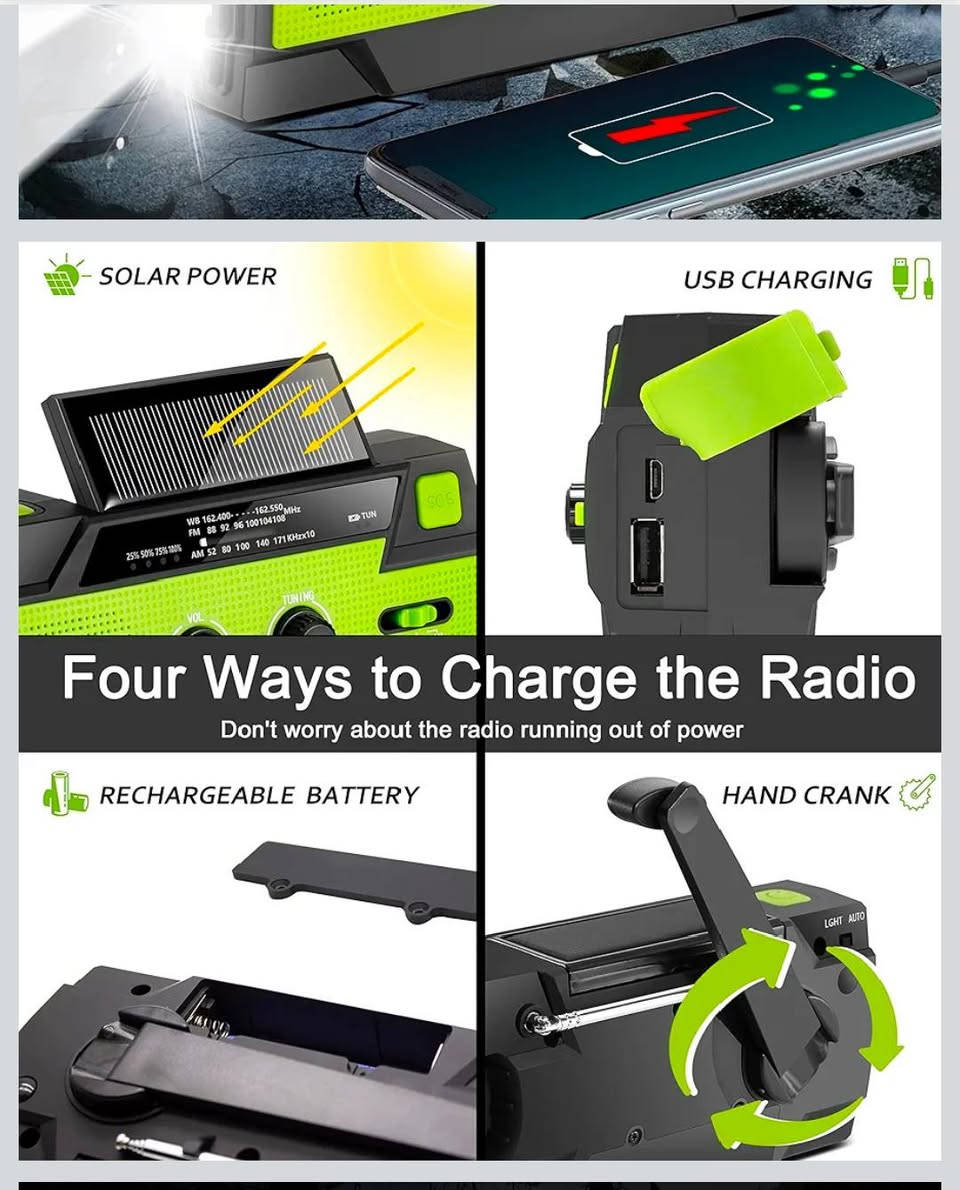 راديو استيراد أوربي خاص
موجتين AM FM
لايت عدد ٢ قوي جدا
شحن بطاريه ليثيوم قابل للشحن
منفذ شحن مايكرو USB
وايضا يشحن على طاقه شمسيه
ايضا يشحن هندر ميكانيكي يدوي للشحن
صوت إنذار
اي استفسار بعد تعليق يوصلك السعر وبالخدمة 🌹


**إذا كنت صاحب هذا الإعلان وتريد حذفه لأي سبب، رجاءا أرسل رسالة إلى الدعم الفني**