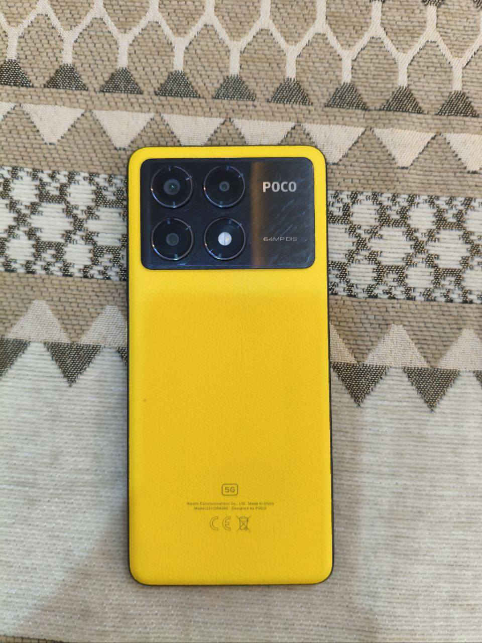 السلام عليكم بوكو pocoX6 pro ويا كارتونه ذاكره 512 لون اصفر العنوان ابي الخصيب  السعر 275قفل للتواصل ***********
