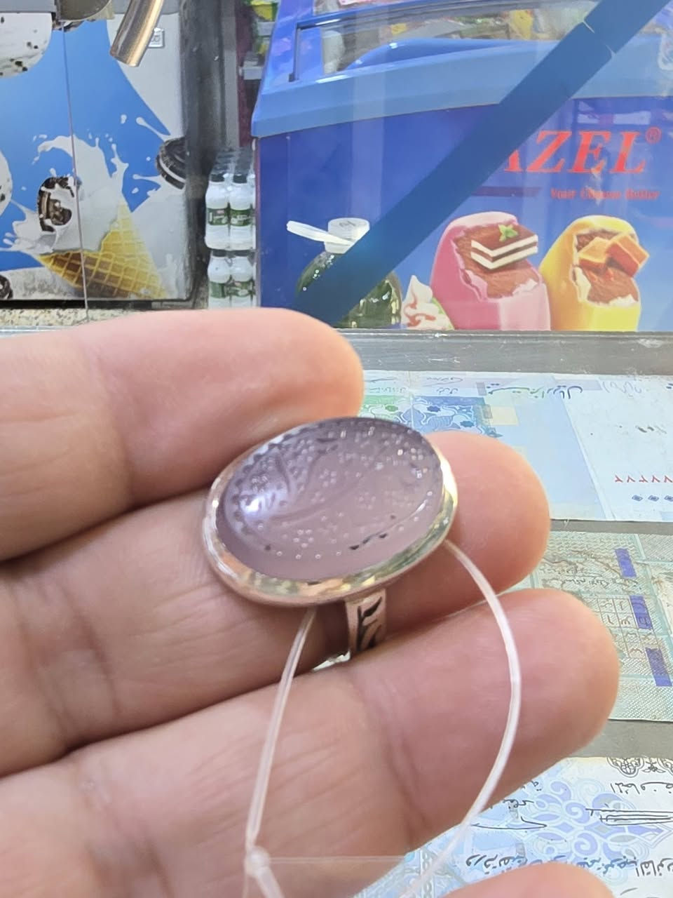 عقيق يماني سماوي
مخطوط يافاطمه زهراء خط مراد
صياغه يدوي قياس ٢٢


**إذا كنت صاحب هذا الإعلان وتريد حذفه لأي سبب، رجاءا أرسل رسالة إلى الدعم الفني**