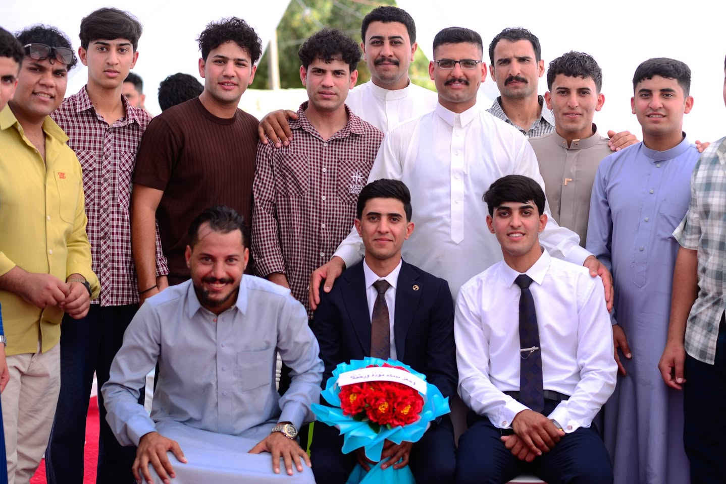 💐 أفراح بيت الحميدي 💐
بأجواءٍ مفعمة بالفرح والسرور، شهد بيت الحميدي مناسبةً جميلة تمثلت بخطوبة الشابين:
🌹 الأخ #محمد_باسم_كاظم_حميدي السعيدي
 🌹 الأخ #مصطف__باسم_كاظم_حميدي السعيدي
فألف مبارك لهما هذه الخطوة المباركة، سائلين الله تعالى أن يوفقهما ويجمع بينهما على الخير والمحبة والسعادة، وأن يجعل أيامهما القادمة عامرةً بالأفراح والمسرات.
وبهذه المناسبة السعيدة، نتقدم بأجمل التهاني والتبريكات إلى عائلة الحميدي الكريمة وأقاربهم ومحبيهم، متمنين لهم دوام الفرح والهناء، وأن تكتمل الأفراح بالزفاف السعيد إن شاء الله.
 وبحضور سادات ومشايخ وجهاء محافظه الديوانبه 
🌹 مبارك لكم الخطوبة، وجعل الله أفراحكم دائمة، ودامت دياركم عامرةً بالمحبة والسرور. 🌹

المصور اياد العبيدي ***********
باقي الصور موجوده بلقناهhttps://t.me/qqqqqwwre
