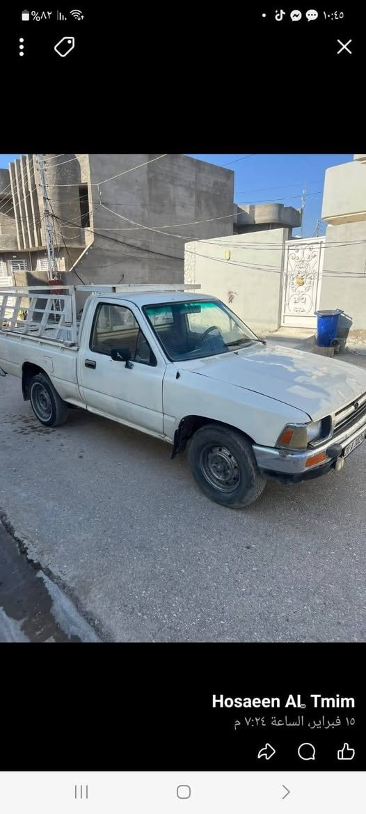 بيكم تويوتا 89 محرك تو واي رقم ديالى الدولي باسمي ما بيه اي نقص تخم تاير جديد باتري جديد كابريتر جديدة خمسة كير جاهزة من كلشي مكانه ديالى المقدادية 
سعره 45 وبيه مجال 
للاتصال/
077-118-51947
