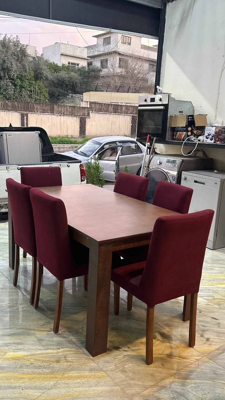 ميز طعام خشب مع 6كراسي نظيفة جدا 
🌹🌹🌹🌹🌹
السعر، 225الف 🔥🔥🔥🔥

موصل الجانب الايسر /حي المثنى 🌿🌿🌿🌿

الشارع المقابل لمنتزه المثنى
✅شارع عمارة النخيل 
✅وماكس جيم 
✅وازياء النمور 

داخل الفرع بالنزول قرب كراج  غسل السيارات   

(منزلي) لبيع الاثاث المستعمل 
متواجدون من الساعة ال 1ظهرا الى 8مساءا https://maps.app.goo.gl/BFTrpaanCHgXHP4H6?g_st=afm موصل, نينوى


**إذا كنت صاحب هذا الإعلان وتريد حذفه لأي سبب، رجاءا أرسل رسالة إلى الدعم الفني**