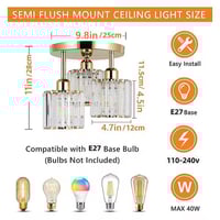 ثريا سقفية • قطعة وحدة • إضاءة