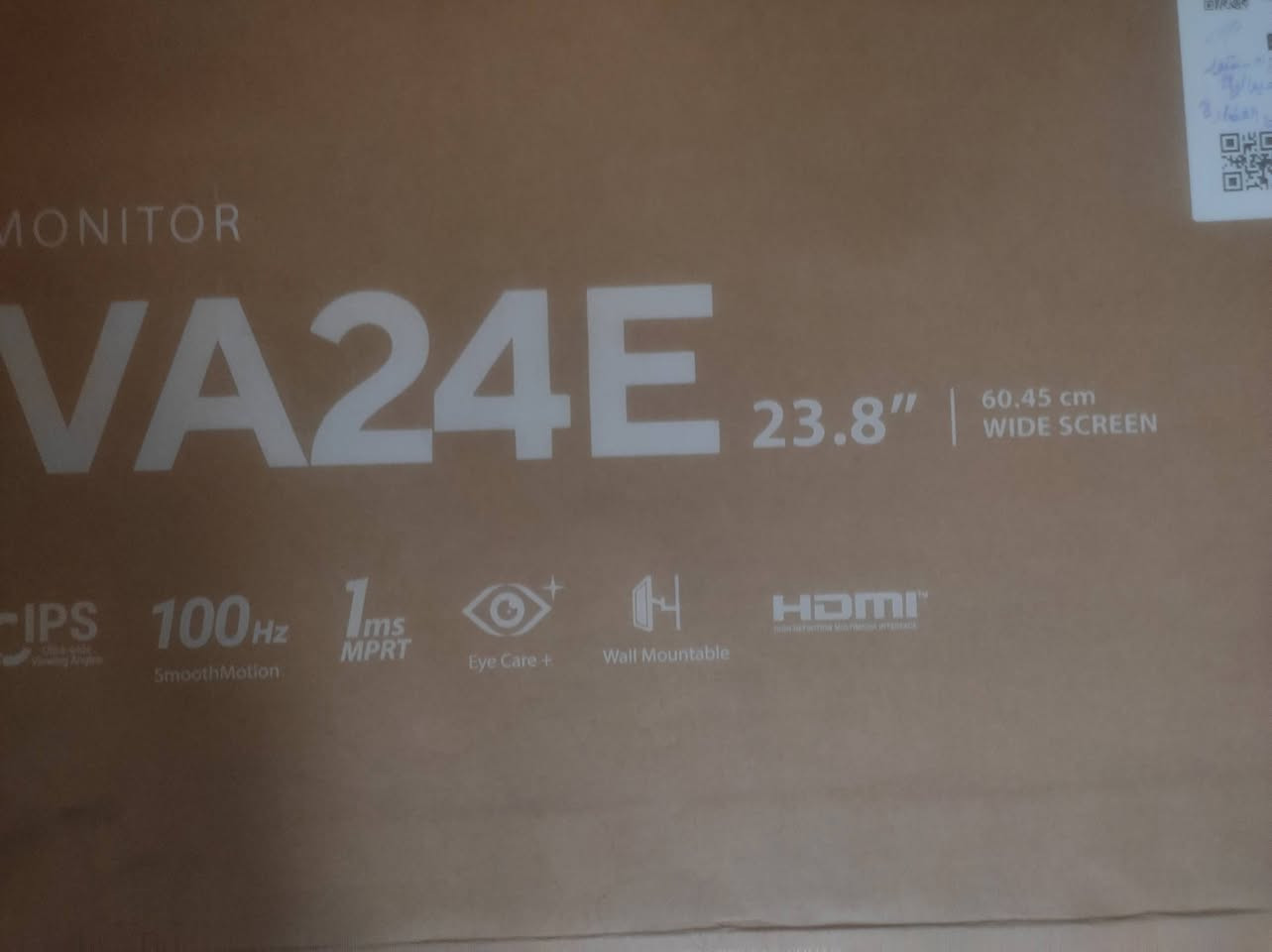 السلام عليكم
Asus 100HZ 1ms ips 
حجم 24 

وصل الضمان موجود ينتهي بشهر ال11 كامل ملحقات 
توصيل موجود وتفحص براحتك السعر 100

مكاني الديوانية


**إذا كنت صاحب هذا الإعلان وتريد حذفه لأي سبب، رجاءا أرسل رسالة إلى الدعم الفني**