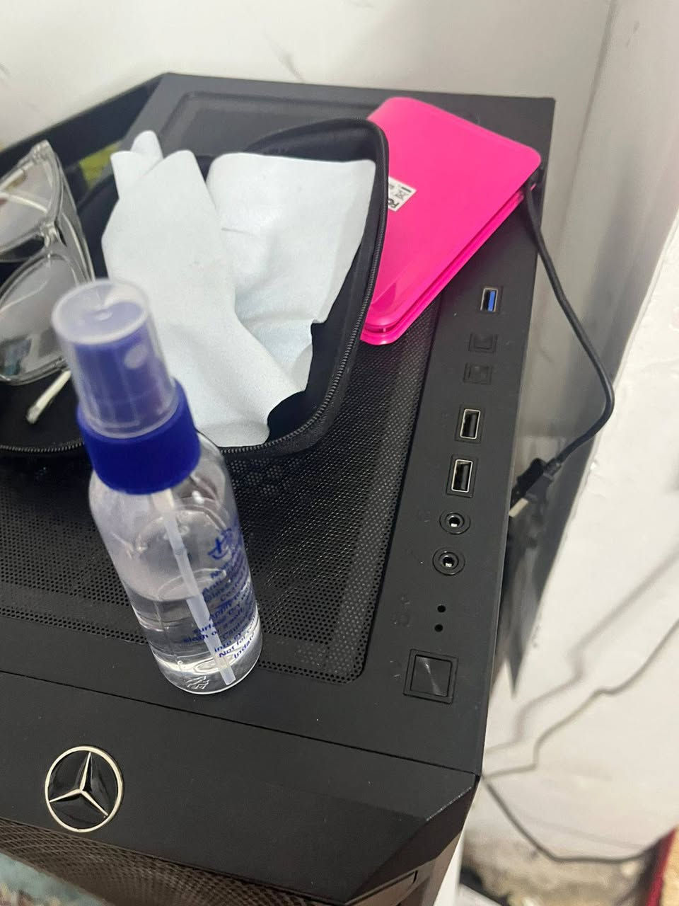 مواصفات بالصوره

RX 580 8 g

R3 3100

رام 16dd4

M.2 256 كيكا

باقي مواصفات بأخر صوره

مع مايكروفون حاسبه موضح بالصوره

مع سبيكر خارجي اصلي ماركه TGL

مع سماعات تجاري بيها مايك خارجي مال حاسبه

مع يو بي اس اوفلاين حجم ٨٥٠ 

كيبورد ميكانيكي بلو سويتج حجم ١٠٠

مع ماوس جيمنج ١٠ الف dpl ماوس بي ٣ مودات واير بلوتوث واير ليس 

كل الي ذكرته RGP اضائه متغيره

مع شاشه حجم ٢٤ هيرتزيه شاشه ٧٥

ضمان سبوع عل كل قطع

حاسبه تشغلك كل العاب بس العاب قويه تشغلها اقل جرافيك تنطيك فوك ٩٠ فريم

جربتها بعض العاب

دلتا فورز ١٣٠ فريم

ارك رايدرز ١٠٠-١٦٠ فريم

ببجي ١٢٠ فريم

استعمال ٤ شهور  

تفيد الي يدورون تجميعات اقتصاديه
سعر 650 قفل 
***********
