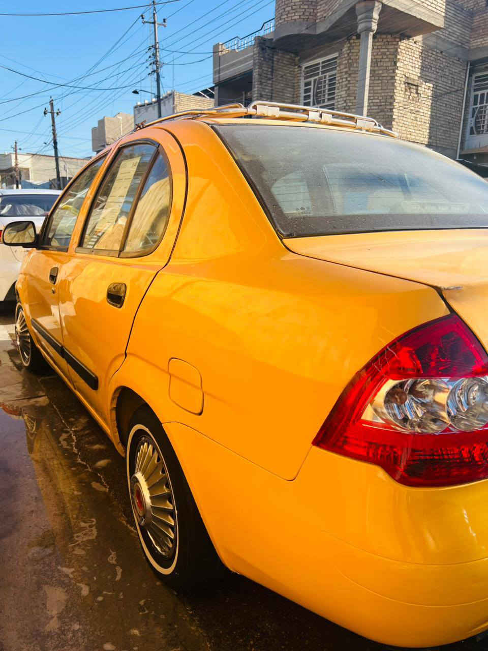 السلام عليكم للبيع فقط 
طيبة موديل 15 هيا وغراضها 
كير مكينه حدادية تبريد كله جديد 
تخم تاير تراي زيرو 
بيها صبغ هلال واحد وخشم جاملغ لامامي شبر فقط باقي كله كفاله 
مكاني بغداد شهداء البياع السعر 45 لاتصال ***********
