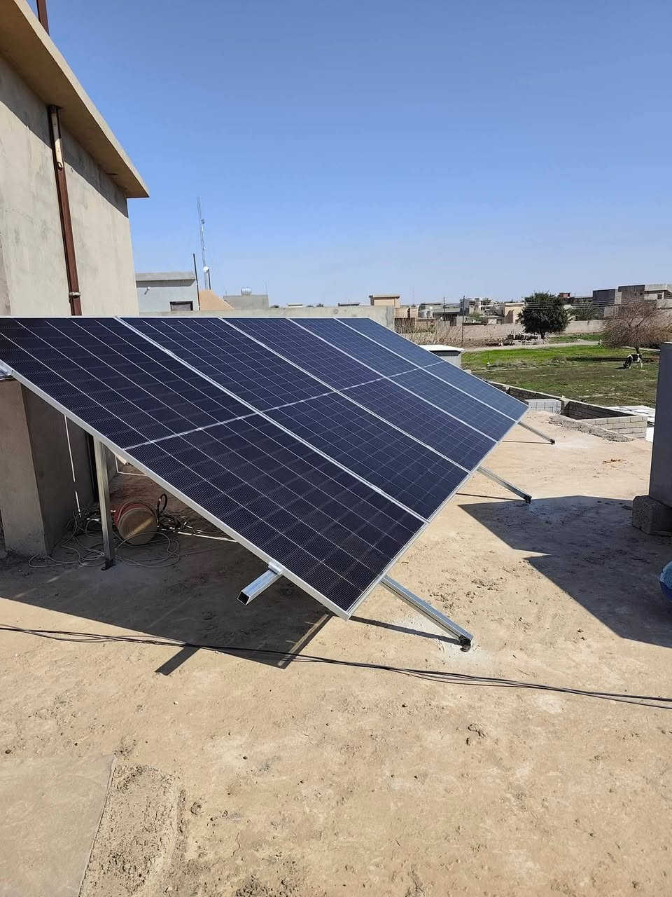 تم نصب منظومة طاقة شمسية متجددة -في قضاء بيجي 
7ليلي 10نهاري 
بطارية 8 كيلواط/ساعه 
انفيرتر 4.2كيلواط
الواح لونجي عدد 5 
بالقسط المريح على منصة الرافدين لحاملي بطاقات الماستر كارد 
210 الف شهريا لمدة 18شهر


**إذا كنت صاحب هذا الإعلان وتريد حذفه لأي سبب، رجاءا أرسل رسالة إلى الدعم الفني**