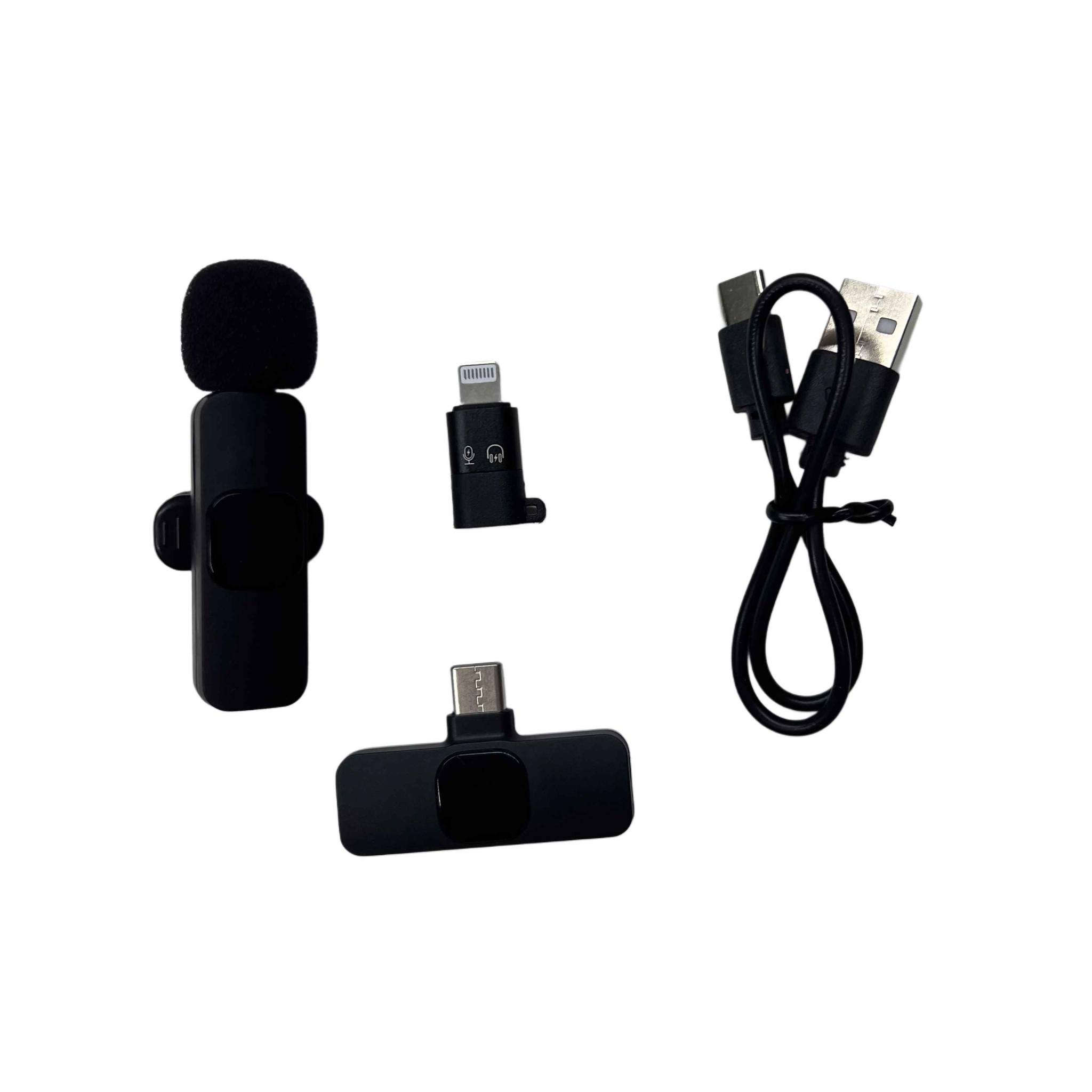مايكروفون لاسلكي K8 للهواتف – Plug & Play لتسجيل الصوت والفيديو

• مدى استقبال حتى 20 متر
يدعم استقبال الصوت لاسلكياً حتى مسافة تصل إلى 20 متر.

• مؤشرات ضوئية للحالة
مزود بمؤشرات ضوئية توضح حالات التشغيل والاقتران والشحن ومستوى البطارية.

• مناسب للبث والتصوير
مناسب لـ:
البث المباشر (Live show)، المقابلات (Interview)، وتصوير فيديوهات Vlog.

• توافق واسع مع الهواتف
توفر نسخ تعمل مع iPhone و Type-C.

 • الموديل: K8 Wireless Microphone
 • النوع: مايكروفون لاسلكي مع مستقبل للهاتف
 • المدى اللاسلكي: حتى 20 متر
 • طريقة الاستخدام: Plug & Play
 • مكونات النظام: مرسل (Microphone transmitter) + مستقبل (Receiver)
 • مؤشر بطارية منخفضة: عند أقل من 20% بغداد, العراق


**إذا كنت صاحب هذا الإعلان وتريد حذفه لأي سبب، رجاءا أرسل رسالة إلى الدعم الفني**