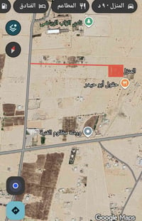دونم ٥٠×٥٠ • عرض ٥م • خلف منزل غازي