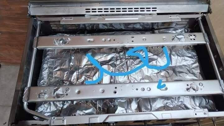 ورشه تصليح وتنظيف الطباخات وبيع الغراض الاحتياطيه للطباخات العنوان كلار رقم ***********هاذا
