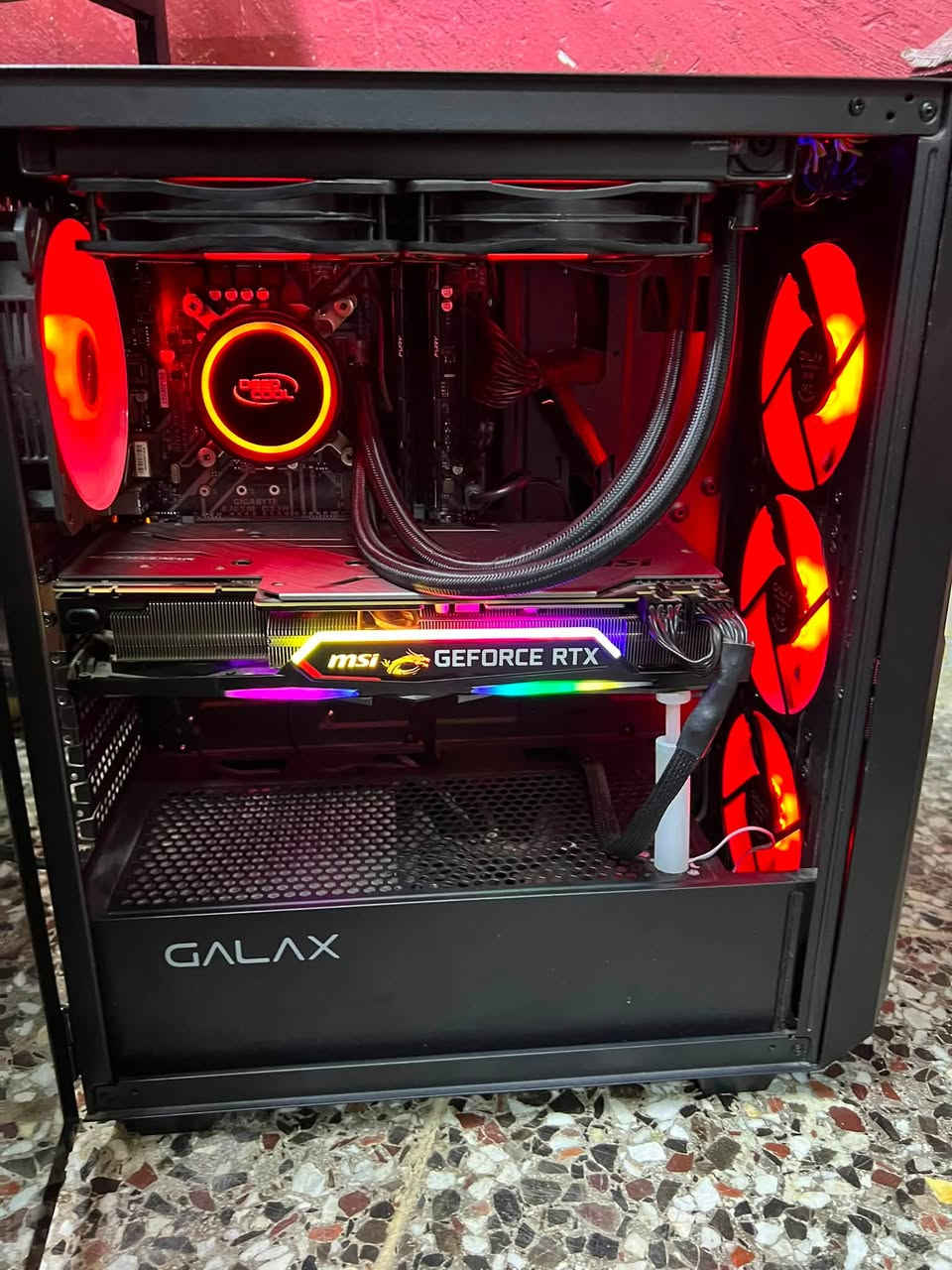 Pc gaming نظافه 90‎%‎
Intel Core i7-9700
MSI GeForce RTX 2080 SUPER Gaming X Trio 8GB
GIGABYTE B365M DS3H
RAM 16GB DDR4 2666MHz
Samsung 860 QVO SSD 1TB
كيس GALAX
مبرد مائي DeepCool
Windows 11 Pro مفعل

السعر مليون وبي مجال حك الجيه

عنواني بغداد ابو غريب

للتواصل : ***********
