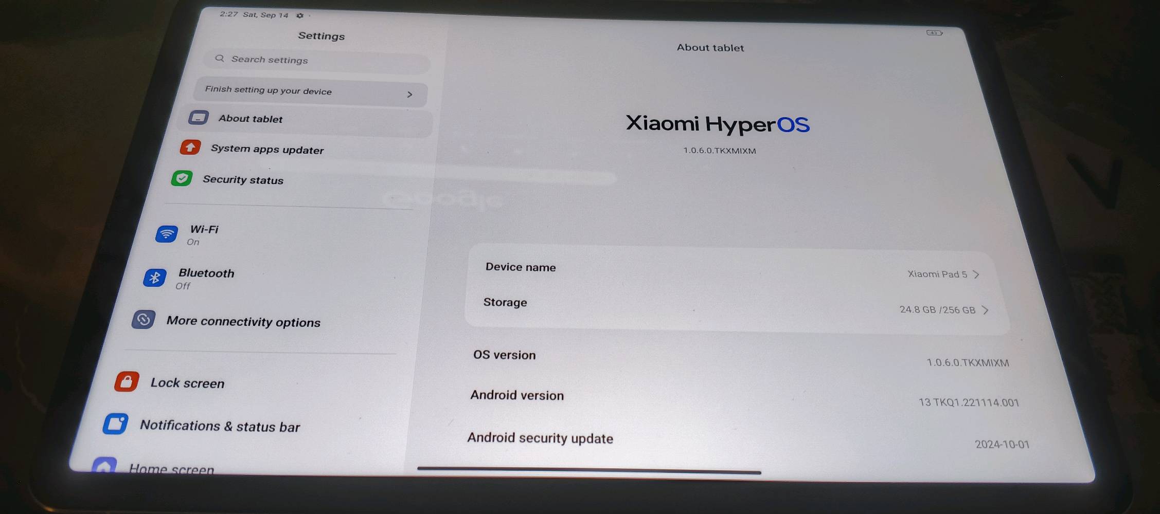 تابليت شاومي باد 5 بحاله ممتازه ياتي بالكامل ملحقاته والكرتونه ذاكره 256 رام 8 جيجا معالج سناب دراغون 860 شاشة WQXGA HDR110 DOLBY VISION 120HZ رباعي سبيكرات Dolby audio بطارية 8720mAh بسعر 270 الف وبي مجال  مكاني بغداد