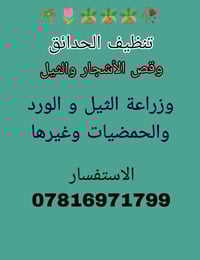 ديكور حدائق • زراعة أشجار • ترتيب وتنظيف