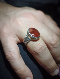 خاتم فضة • عيار ٩٢٥ • شغل يدوي