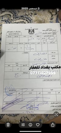 وبركاته  قطعة للبيع مساحة 300 متر. / طابو صرف  رقم  ( 42289) بل توزيع ...