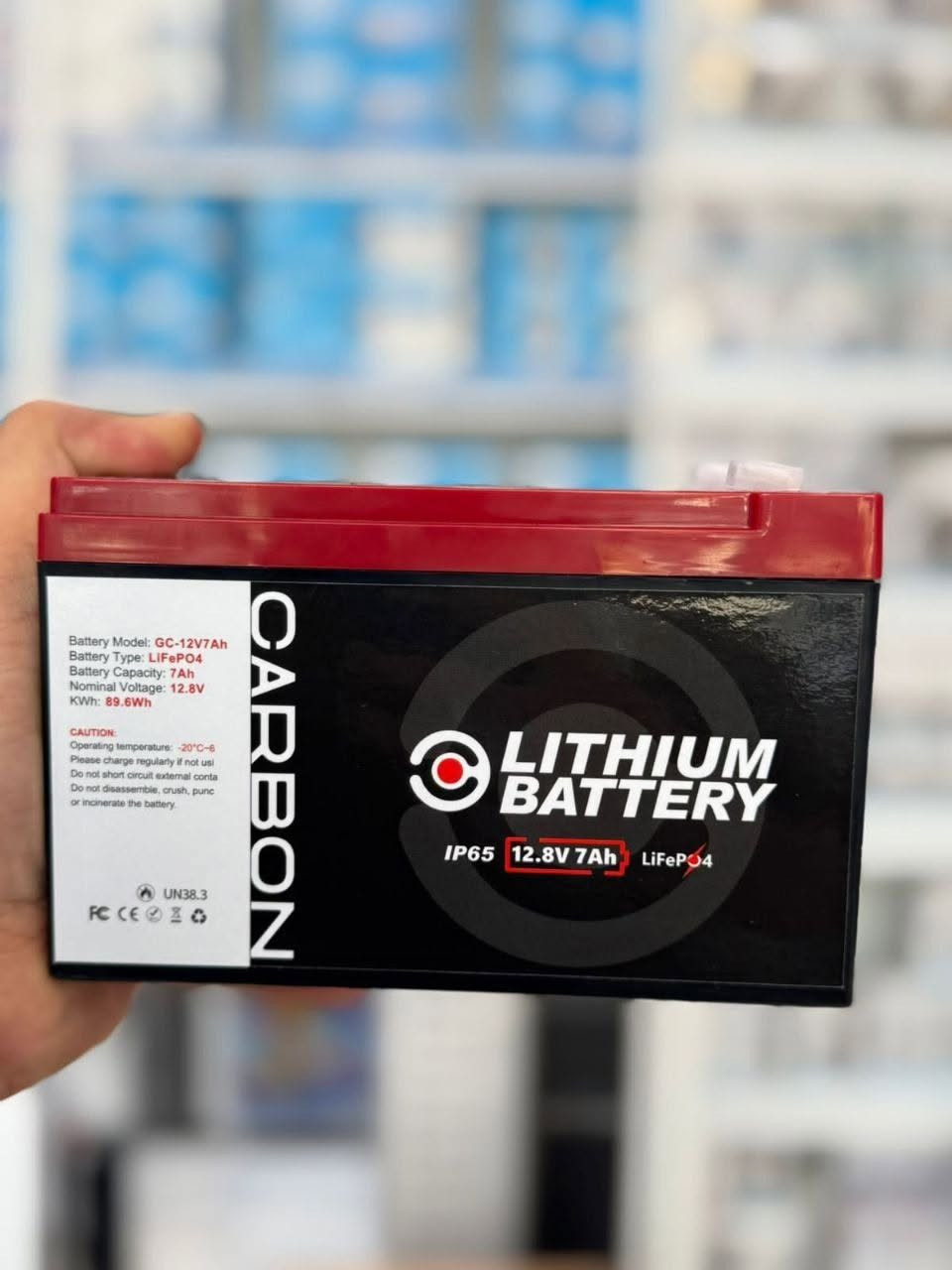 📍بطاريات ليثيوم ماركه CARBON

🔰12V-7A———- 
🔰12V-100A —-
🔰12V-200A—-
للاستفسار مراسلة الصفحه 
يتوفر توصيل  لكل لمحافظات


**إذا كنت صاحب هذا الإعلان وتريد حذفه لأي سبب، رجاءا أرسل رسالة إلى الدعم الفني**