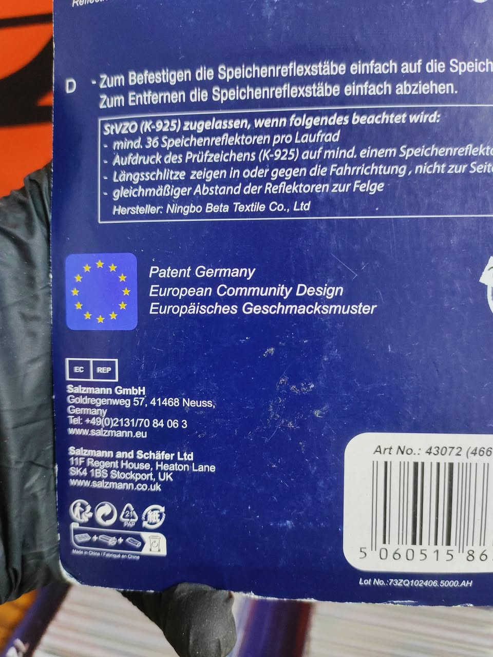 متوفر فسفورات ويل الأصلي شرط صناعة الماني اوربي كمية محدودة 💯✅

عاكس قوي جدا ⚡😍

العلبة الوحدة 72 قطعة ✅

عاكسات سالزمان Salzmann منتج مصمم لزيادة الرؤية والسلامة أثناء ركوب الدراجات، خاصة في الليل أو في ظروف الإضاءة المنخفضة. 

تفاصيل المنتج:

المادة: مصنوعة من مادة 3M Scotchlite العاكسة الأصلية.

الرؤية: توفر انعكاسًا بزاوية 360 درجة لمزيد من الوضوح على الطريق.

التثبيت: تتميز بسهولة التركيب والإزالة، ولا تتطلب أي أدوات.

الوزن: خفيفة الوزن للغاية ولا تعيق دوران العجلات أو تسبب أي خلل في التوازن. 

متوفر توصيل سريع لباب بيتك لكل محافظات العراق! ⚡🚚

يمكنك الطلب الان عبر الصفحة 📩

للحجز: *********** ☎️

تابعونا ليصلكم كل جديد أول بأول! 💥

#رايدر_بلس
