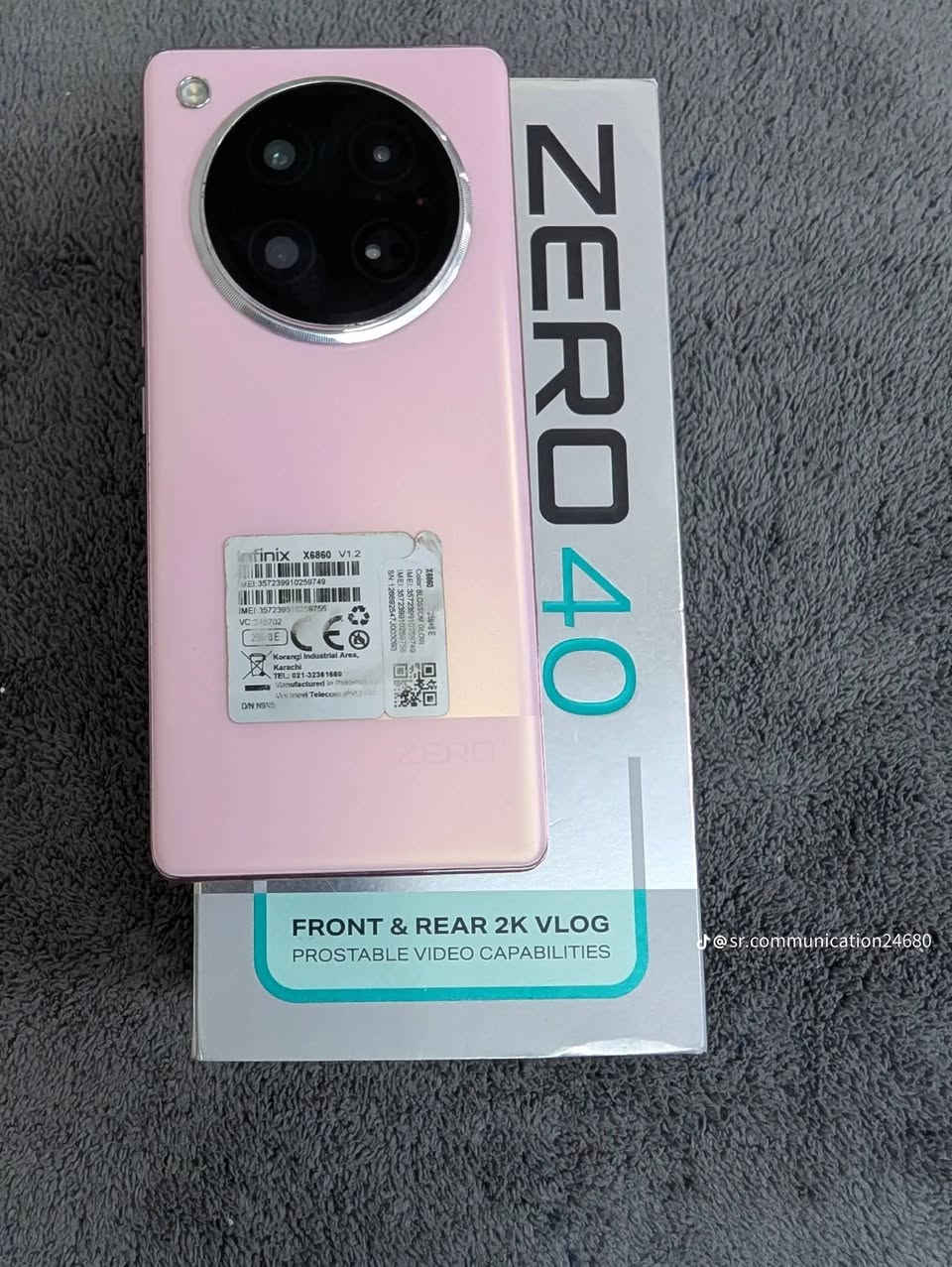 السلام عليكم جهاز Infinix ZERO 40
ذاكره 512
رام 8
جهاز نضيف تفحص وتاخذ 
,60فريم 
مكان سكندريه 
رقم ***********
السعر275
