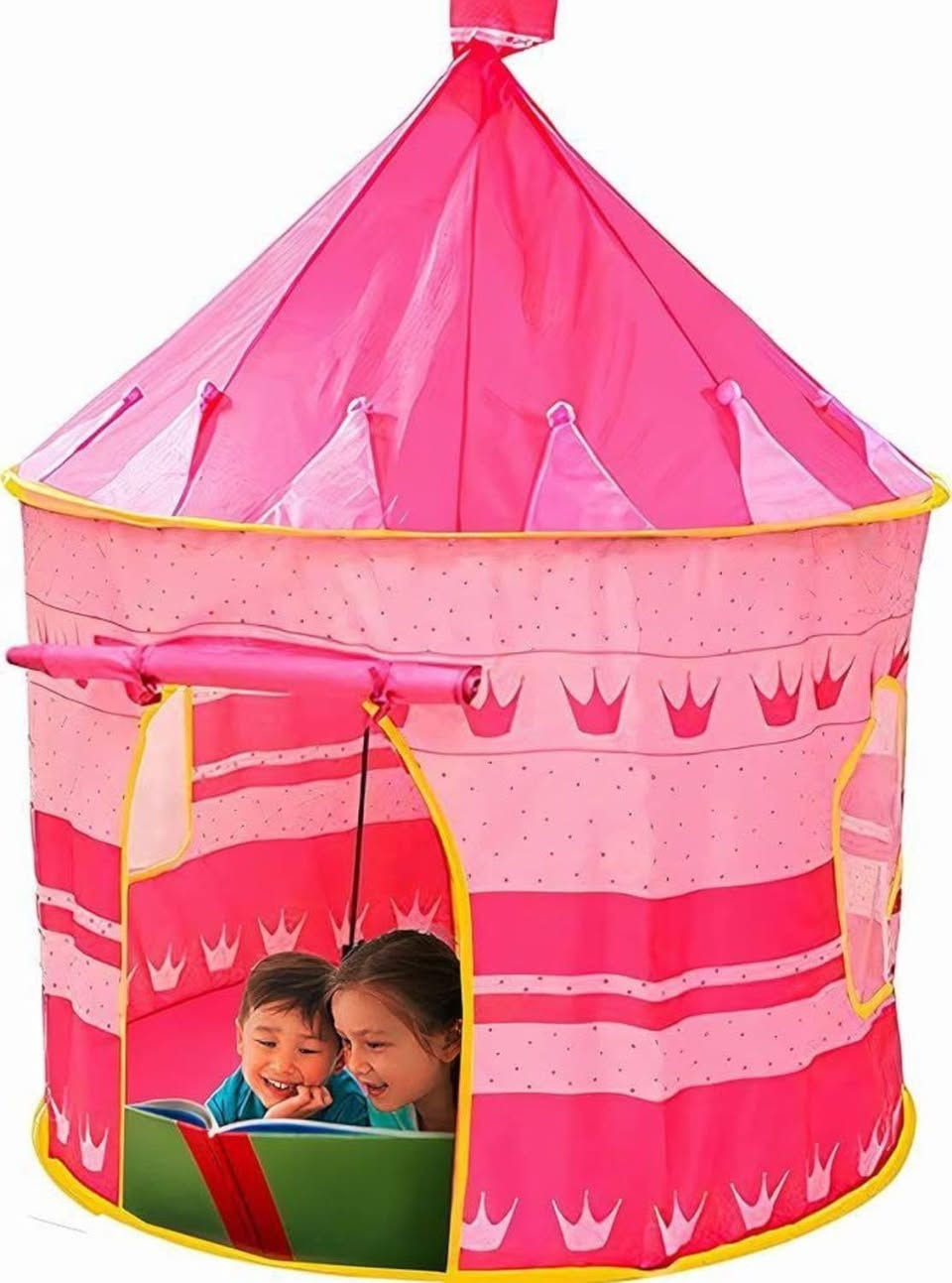 ⛺ خيمة ألعاب الأطفال &ndash; بتصميم خيالي للأمراء والأميرات ⛺ ✨ خيار مثالي يمنح طفلك مساحة خاصة للعب والتخيل ✨ تتوفر بتصميمين ساحرين: 🔹 الأزرق بزخارف النجوم والأقمار لعشاق المغامرات الفضائية. 🔸 الوردي بتفاصيل ملكية رائعة تناسب الأميرات الصغيرات. أبعاد مثالية: 135 &times; 105 سم &mdash; واسعة ومريحة للعب والقراءة. خامة عالية الجودة: مصنوعة من قماش بوليستر متين وسهل التنظيف. سهولة التركيب: يمكن تركيبها وفكها بسرعة دون أدوات. تهوية ممتازة: تحتوي على نوافذ جانبية تسمح بتجدد الهواء داخل الخيمة. خيمة تمنح الأطفال تجربة لعب ممتعة ومليئة بالخيال داخل منزلهم


**إذا كنت صاحب هذا الإعلان وتريد حذفه لأي سبب، رجاءا أرسل رسالة إلى الدعم الفني**