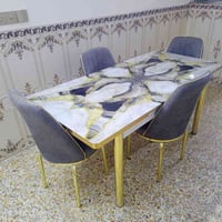 ميز طعام • ٦ كراسي • جديد