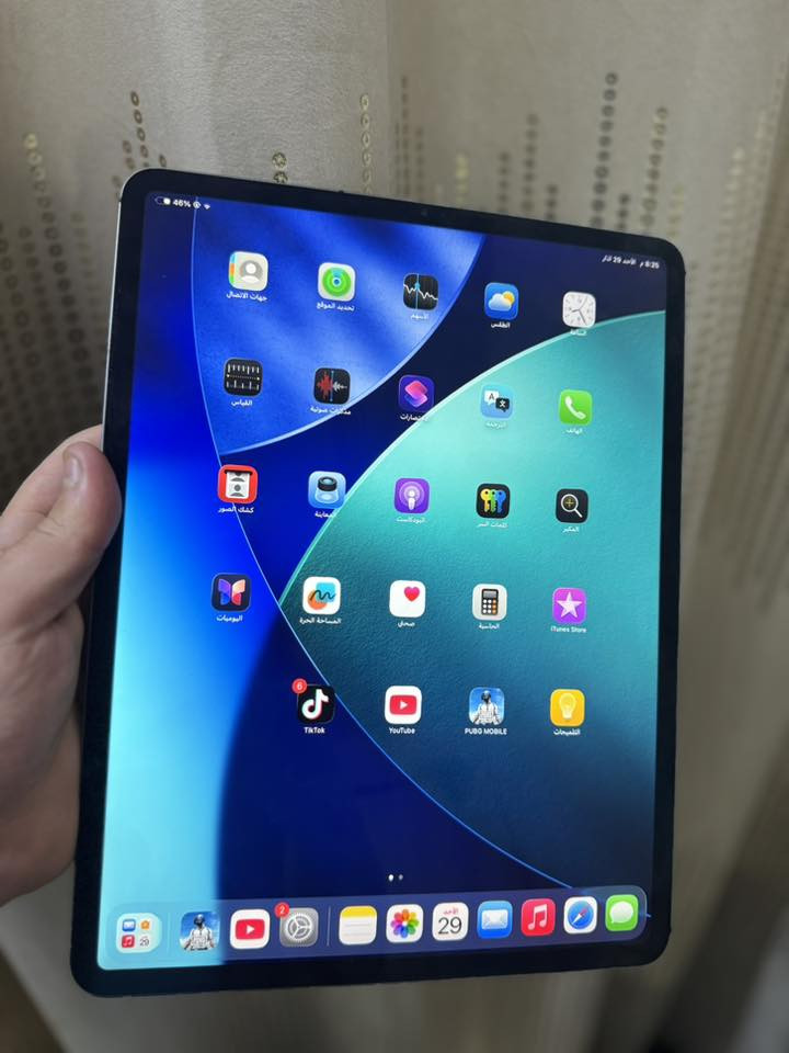 ايباد برو الجيل الثالث حجم شاشه 12/9 ذاكره 256 يدعم شريحه بطاريته 85 ايباد نضافته 90‎%‎

سعره 450 بي مجال مكاني بغداد الحسينيه راشديه


**إذا كنت صاحب هذا الإعلان وتريد حذفه لأي سبب، رجاءا أرسل رسالة إلى الدعم الفني**