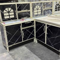 كاونتر ثلاث قطع • سنك مرمر • توصيل محافظات