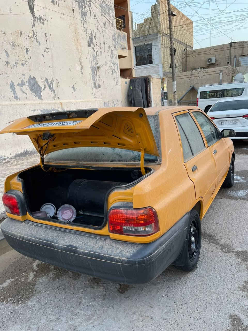 السلام عليكم
اخوان سايبا ٢٤مكفوله 
بيهه بارد باب العكس السايق 
محرك تبريد منضومه غاز 
جاهزه السياره كله شغال
السياره ب اسمي ثاني يوم احولك  
السعر ٦٤
***********هاذ رقمي
