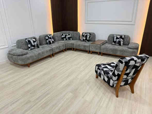 تختم قنفات زاويه 8 مقاعد هيكل خشب زان روسي طبيعي 
قماش وتر بروڤ بيبي فيس 
سفنج ظغط 35 
صناعه فاخره مودرن 
السعر مليون و 850 الف دينار فقط 💵 
متوفر 3 ألوان
النقل مجاني لجميع المحافظات 🚛 
للحجز والاستفسار مراسله الصفحه أو الاتصال على الرقم التالي 0785 875 0780  متوفر واتساب
