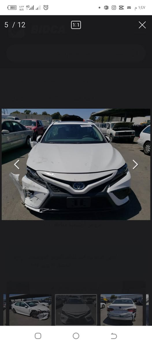 كامري هايبرد موديل 2024 فول الفول ماشيه 55 الف بيه تبديل قطعتين وصبغ مكانين بدون  دواخل رقمه بغداد وبسمي سعره 200 وبيه مجال ***********
