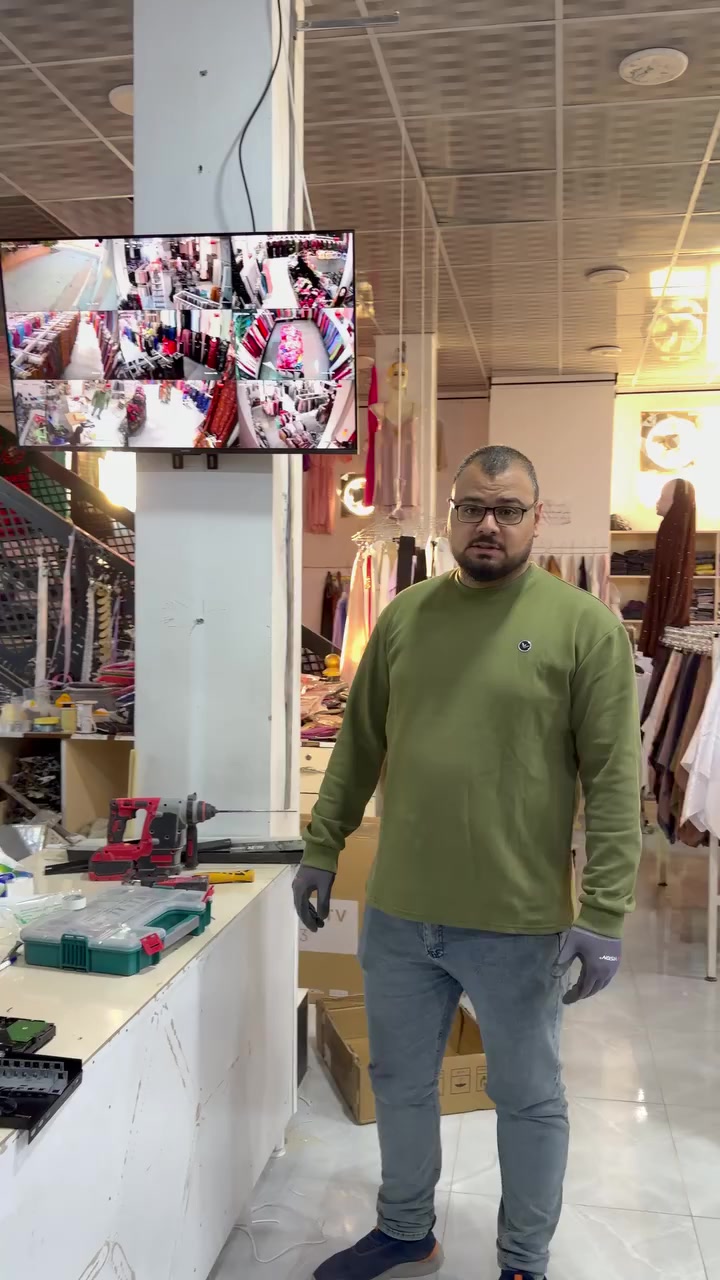 صيانة وتركيب كاميرات مراقبة اضافية لمول الشعب في كركوك قضاء داقوق (***********)
