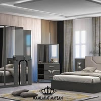 غرفة نوم ٥ قطع • سرير ١٨٠×٢٠٠ • ميز تواليت