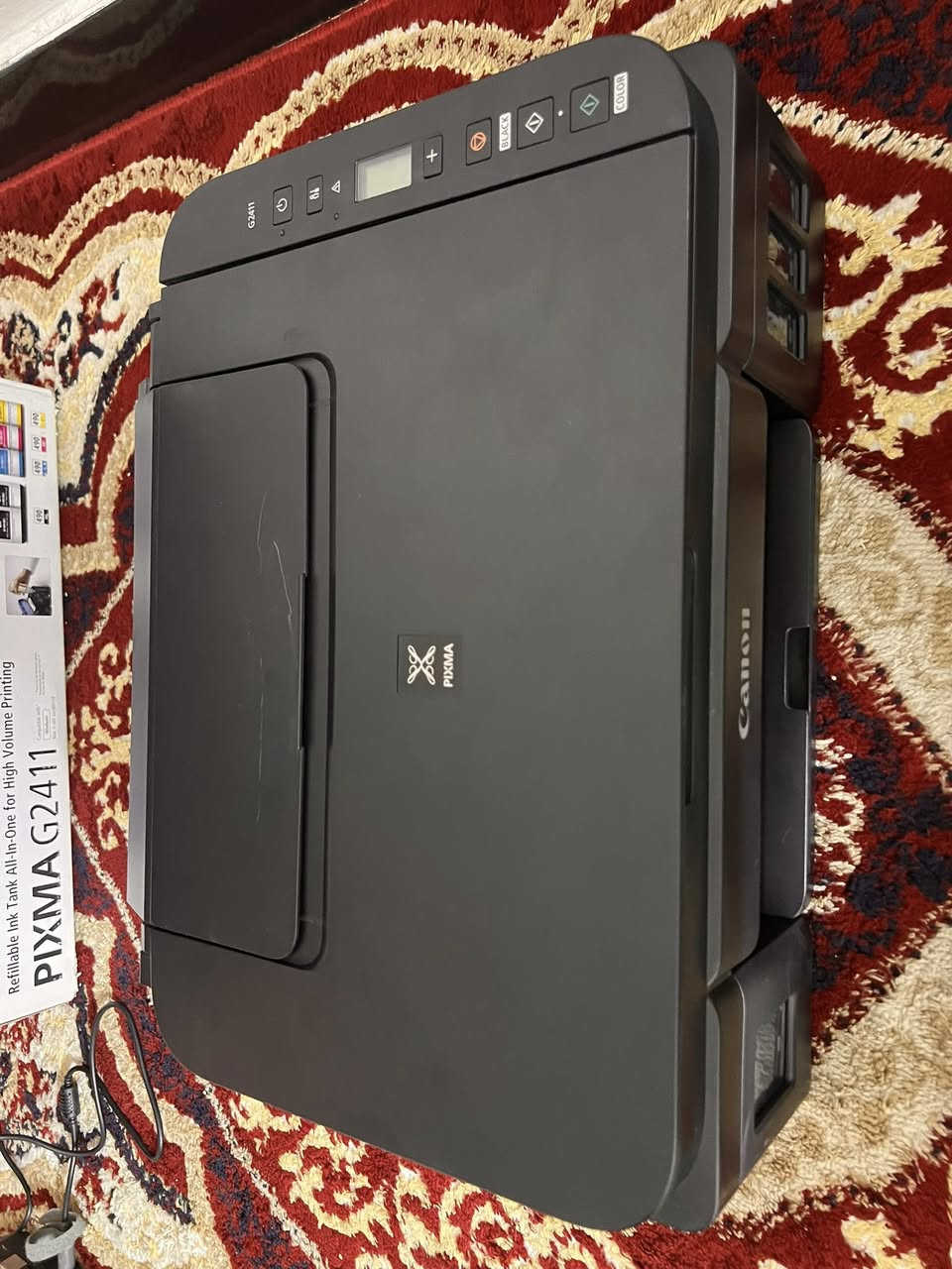 طابعه كانون G2411
نظافه فول مثل ما تشوف 

مع هديه حبر كافه الألوان 

السعر ١٠٠وبيها مجال 

للاستفسار***********

العنوان بغداد تقاطع الدرويش
