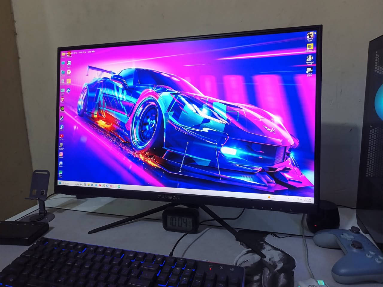 شاشه كيم وان 
حجم 27
2k
ips
165 هرتز
hdr 
جي سينك 
بيه اناره  ار جي بي من الخلف
بيه سبيكرات  داخليه 
شاشه اخت الجديده
السعر 200 الف قفل
مكان بغداد
توصيل محافظات ماعندي للاسف
***********
