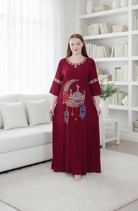 دشداشة نسائية • كشمير ايطالي • مقاسات 2XL-5XL