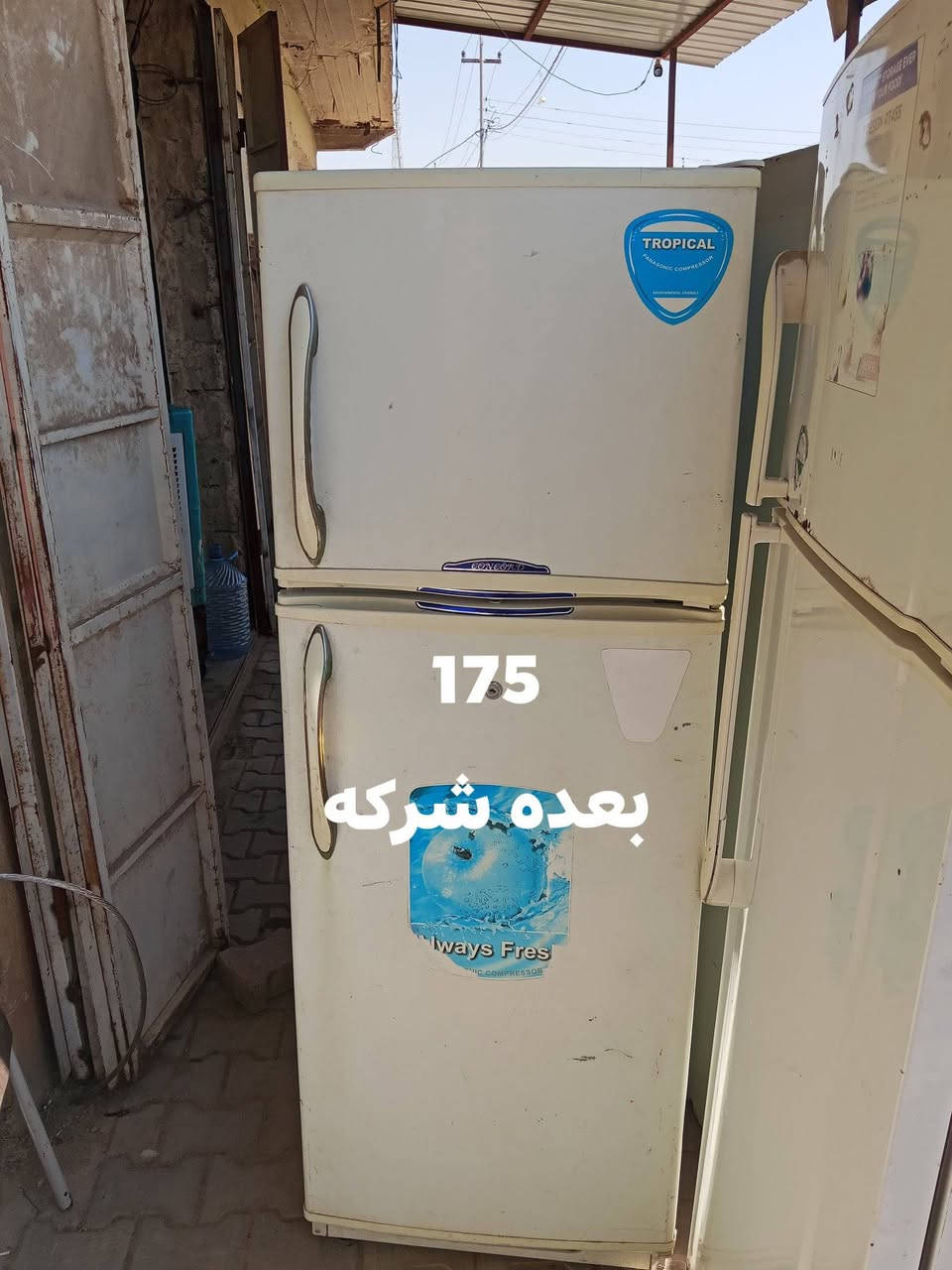 ثلاجات نضافه فول
ثنين بخاخ 
وحده كونكورت فريزر 
كلهن ضمان نطيهن
السعار بصور مكان محلي كركوك قضاء الحويجة ناحيه العباسي مقابيل مسجد النور قرب عباس الفياض 
***********
