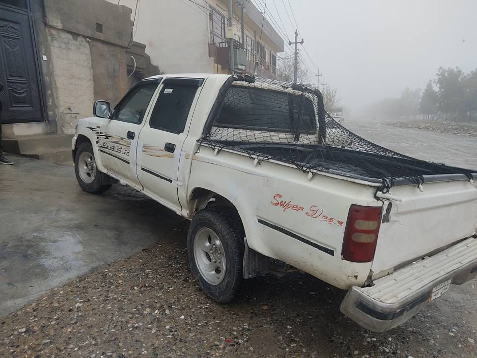 دێر 
کابرێتەر تازە 
مەنەفێست 7وپەڕە فس فۆڕ ئەسڵی بەشرت 
مۆدێل 2008 
گێڕو مەکینەو ئەکسلی بەشرت 
وەرگەڕاو بڕاوە بەشرت 
لێدراوی نیە یەک بستێک جاملخی لای سایق 
تەبریت ساردوو گەرم  بەشەڕت 
چوار تایەی جەبەڵی لۆک 
دووجام کارەبا 
ناودەشبوڵی کاما کامل ئیشەکات 
دەشبوڵ مەرزیە 
کارەبای مەزبووتە 
فرۆشتن و گۆڕینەوە 
شوێنم تەکیە شمشمل, السليمانية


**إذا كنت صاحب هذا الإعلان وتريد حذفه لأي سبب، رجاءا أرسل رسالة إلى الدعم الفني**