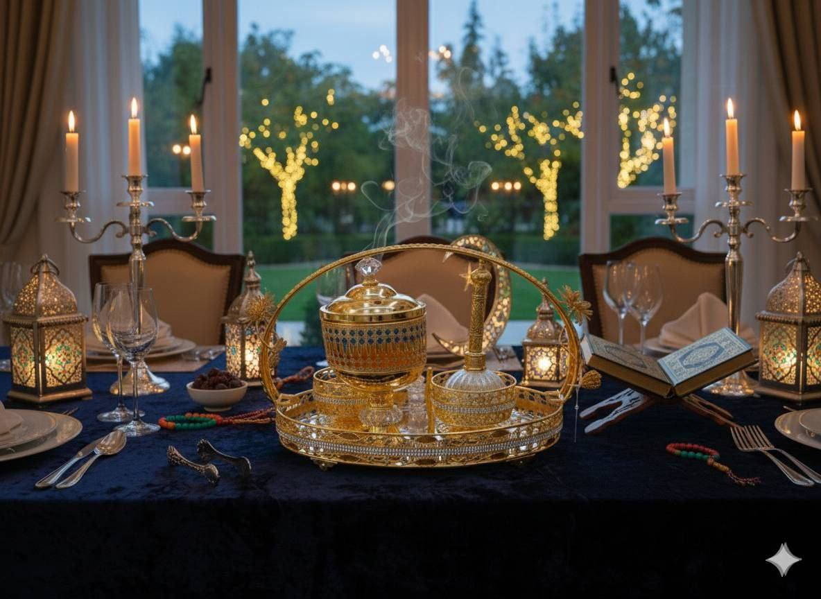 ✨🌙 طقم مبخرة فاخر بأجواء رمضانية مميزة 🌙✨

عبارة عن طقم مبخرة أنيق يضم مبخرة فاخرة مع صينية مزخرفة وزجاجة عطر كريستالية بتصميم راقٍ يضيف لمسة فخامة على أجواء رمضان 😍🕌

🔸 تصميم ذهبي فاخر بزخارف مميزة ✨  
🔸 مثالي لتعطير المنزل واستقبال ضيوف رمضان 🏡🌸  
🔸 قطعة ديكور راقية تضفي دفء وروحانية على المجالس الرمضانية 🌙💫

اختيار مثالي لبيت أنيق في رمضان أو كهدية فخمة لأحبابك 🎁💖


**إذا كنت صاحب هذا الإعلان وتريد حذفه لأي سبب، رجاءا أرسل رسالة إلى الدعم الفني**